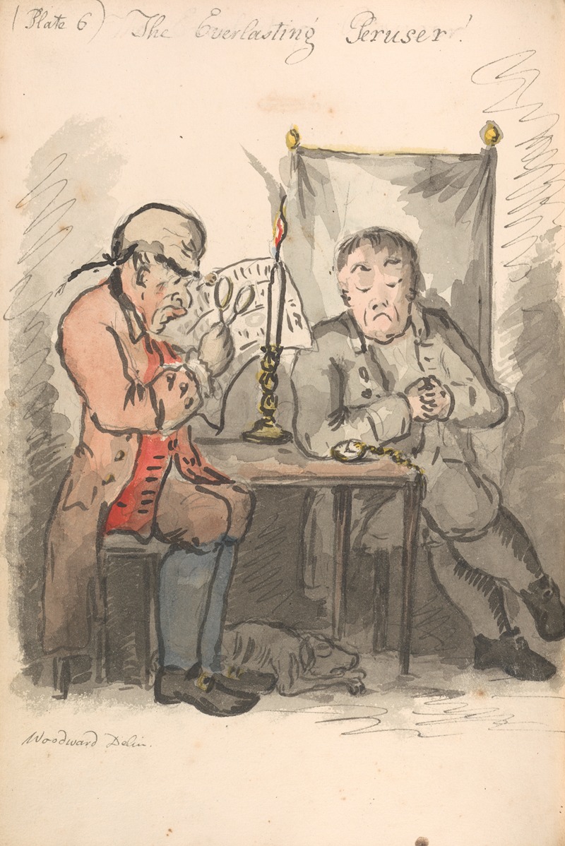 Вечный читатель by Джордж Мута́рд Вудвард, 1808 — digital art print download