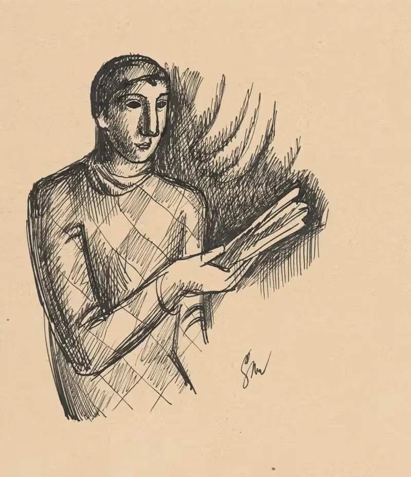 Harlequin by Mikuláš Galanda, 1929 — digital art print download