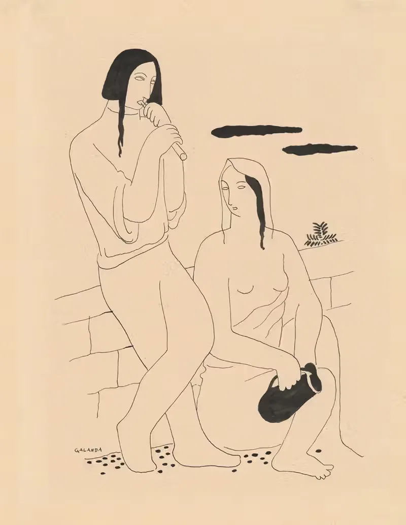Влюбленные (Песня – Пастораль) by Микулаш Галанда, 1929–1930 — digital art print download