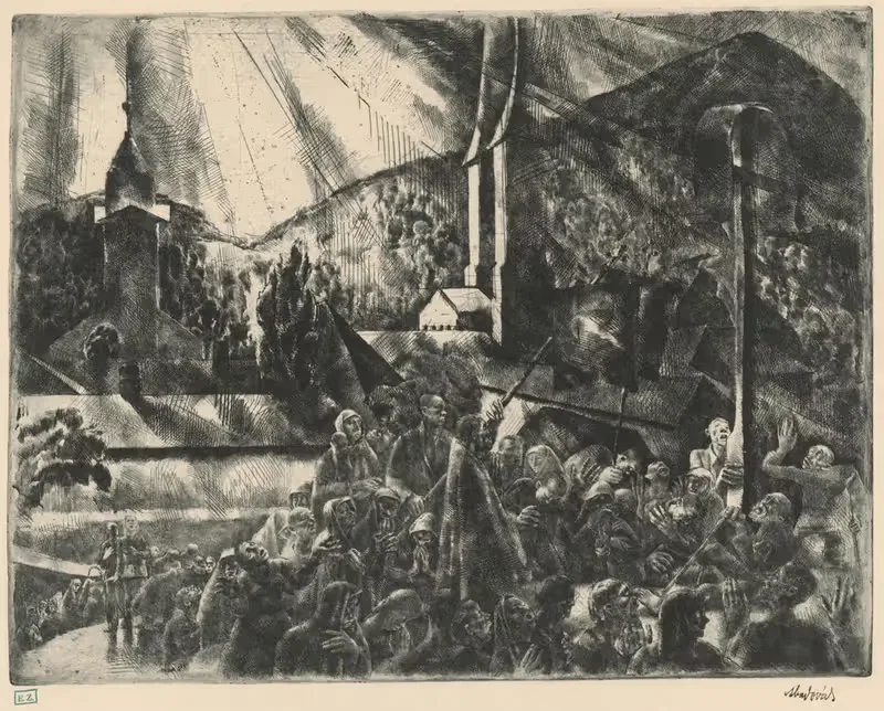 Процесия во Фельсёбани by Вилмош Аба-Новака, 1925 — digital art print download