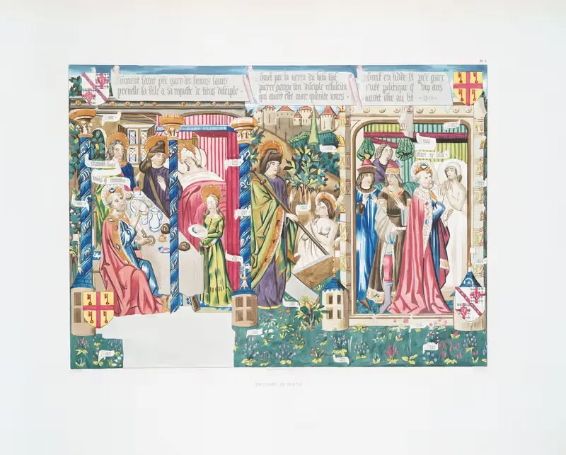 Tapisseries de Beauvais 7 by Achille Jubinal, 1838 — digital art print download