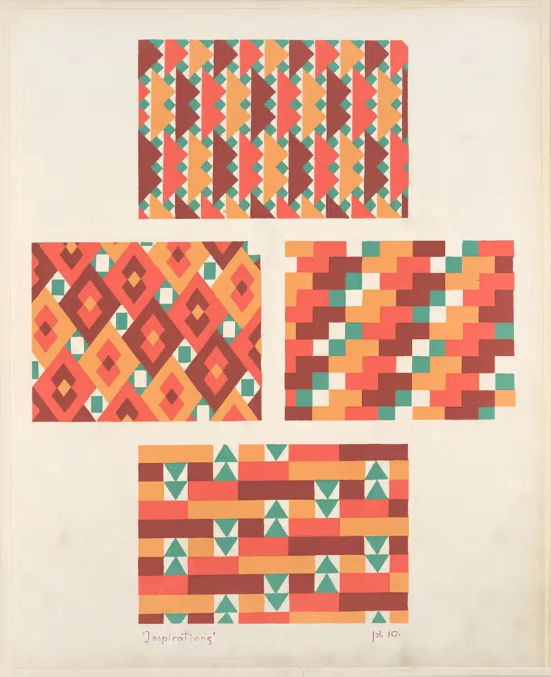 Четыре геометрические композиции 2 by Андре Дюрансо, 1928 — digital art print download