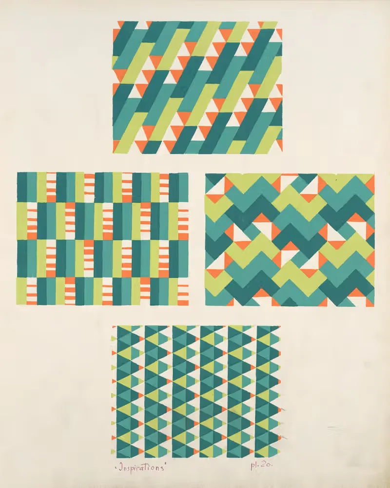 Четыре геометрические композиции 5 by Андре Дюрансо, 1928 — digital art print download