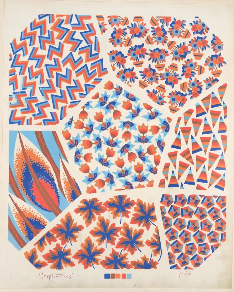 Seven compositions ; plant life and geometric — André Durenceau