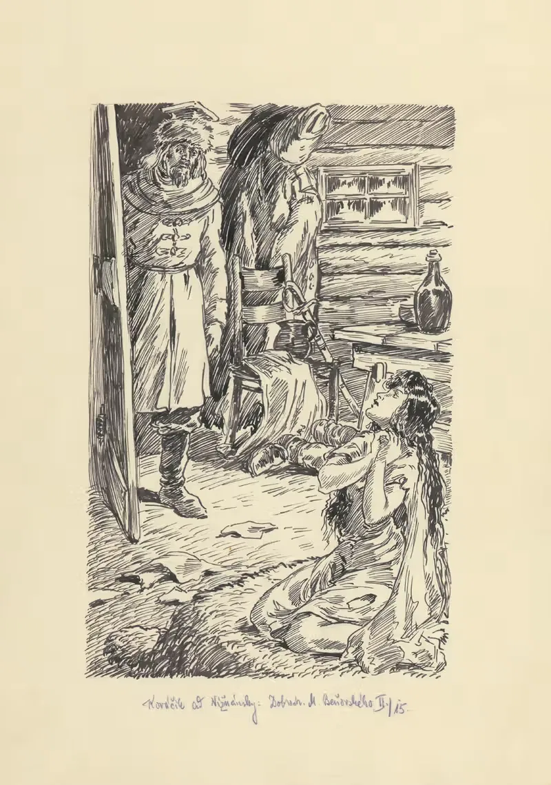 22. – Она смотрела на него в ужасе некоторое время by Андрей Ковачик, 1953 — digital art print download