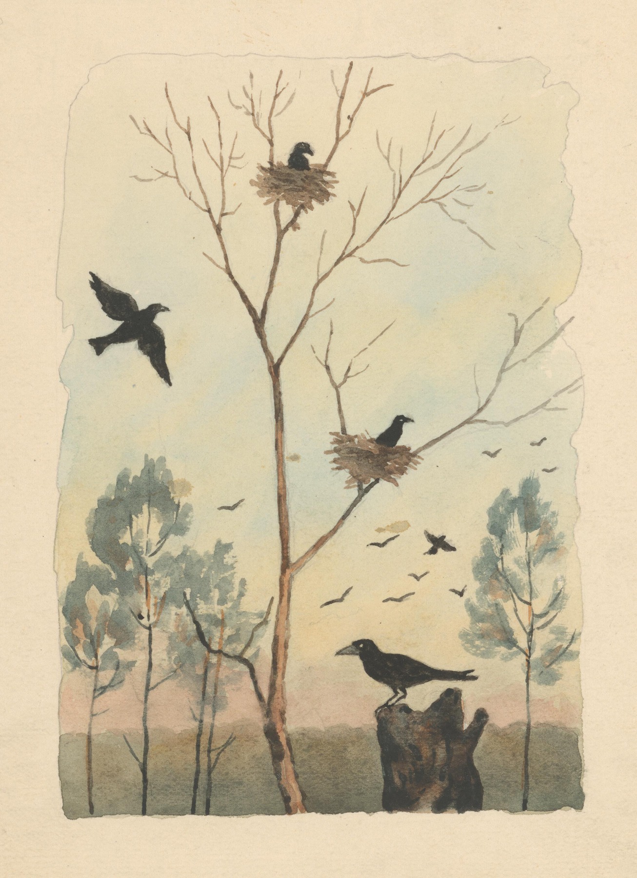 Crow by Andrej Kováčik, 1950–1953 — digital art print download
