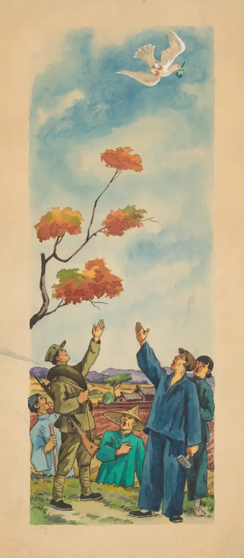 Голубь мира by Андрей Ковачик, 1950–1953 — digital art print download