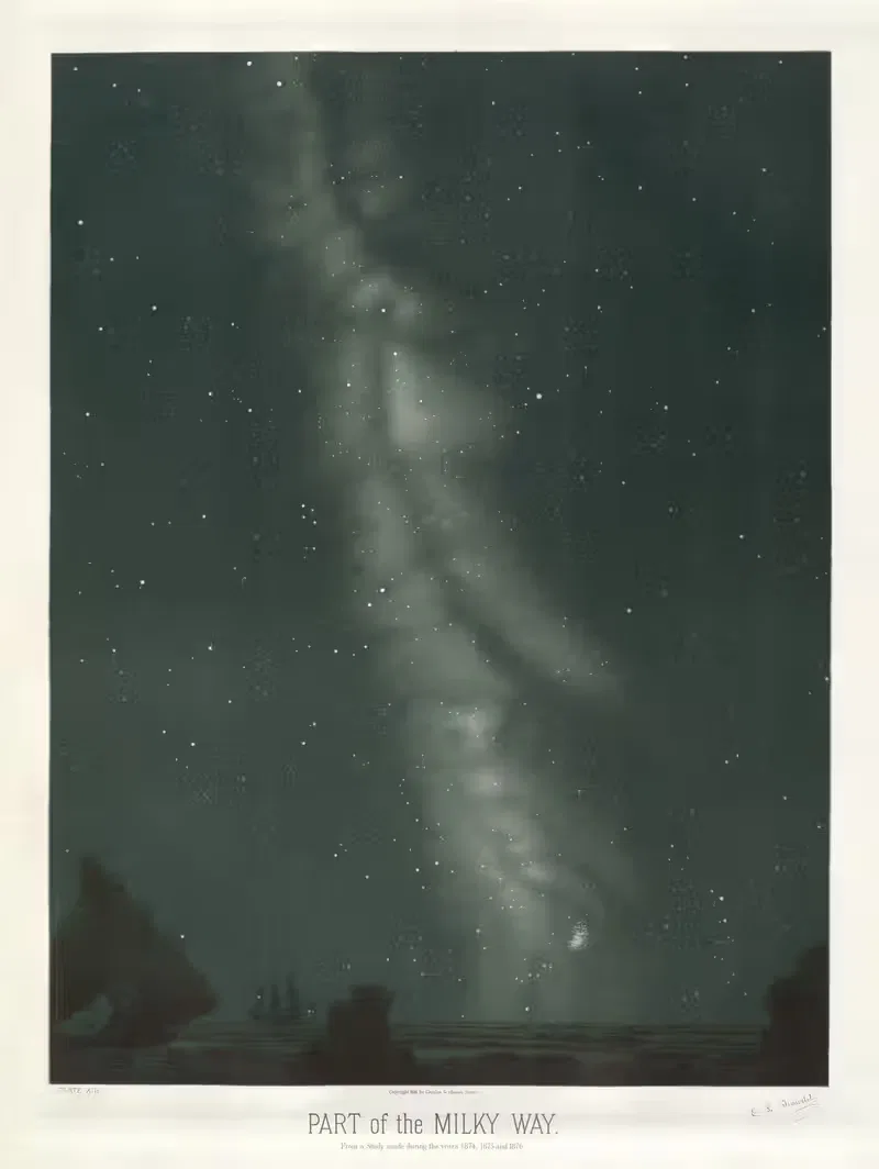 Part of the Milky Way — Étienne Léopold Trouvelot