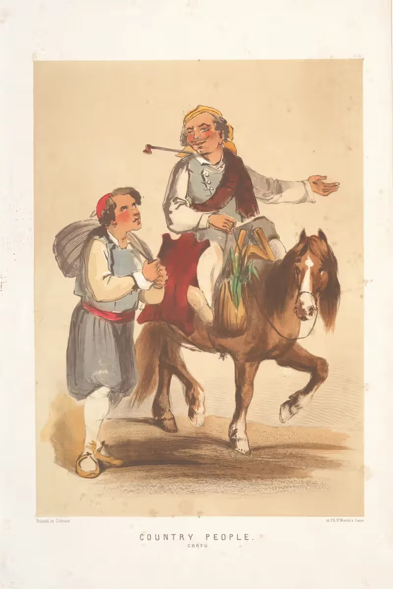 Сельские жители, Корфу by Форбс МакБин, 1854 — digital art print download