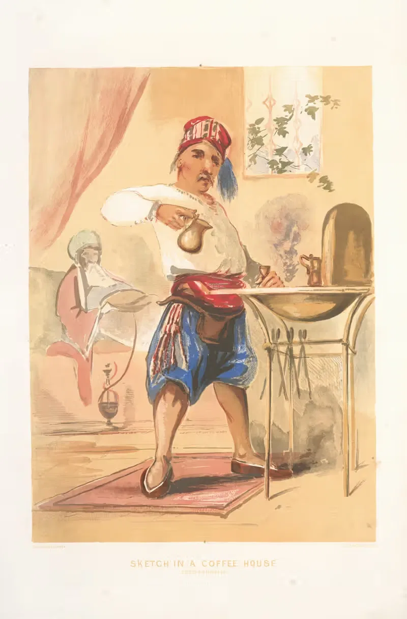 Sketch in A Coffee-House, Constantinople — Forbes MacBean