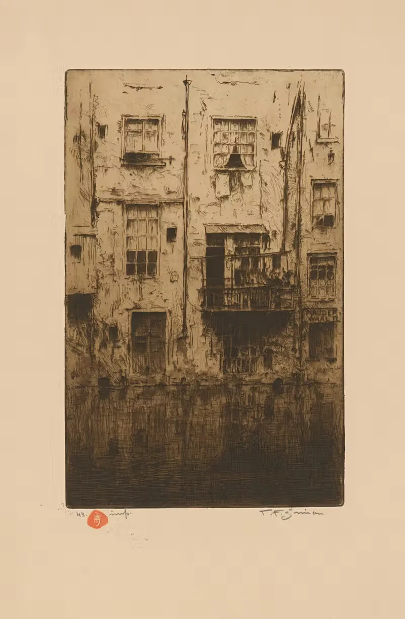 Дома в Амстердаме by Тавик Франтишек Симон, 1909 — digital art print download