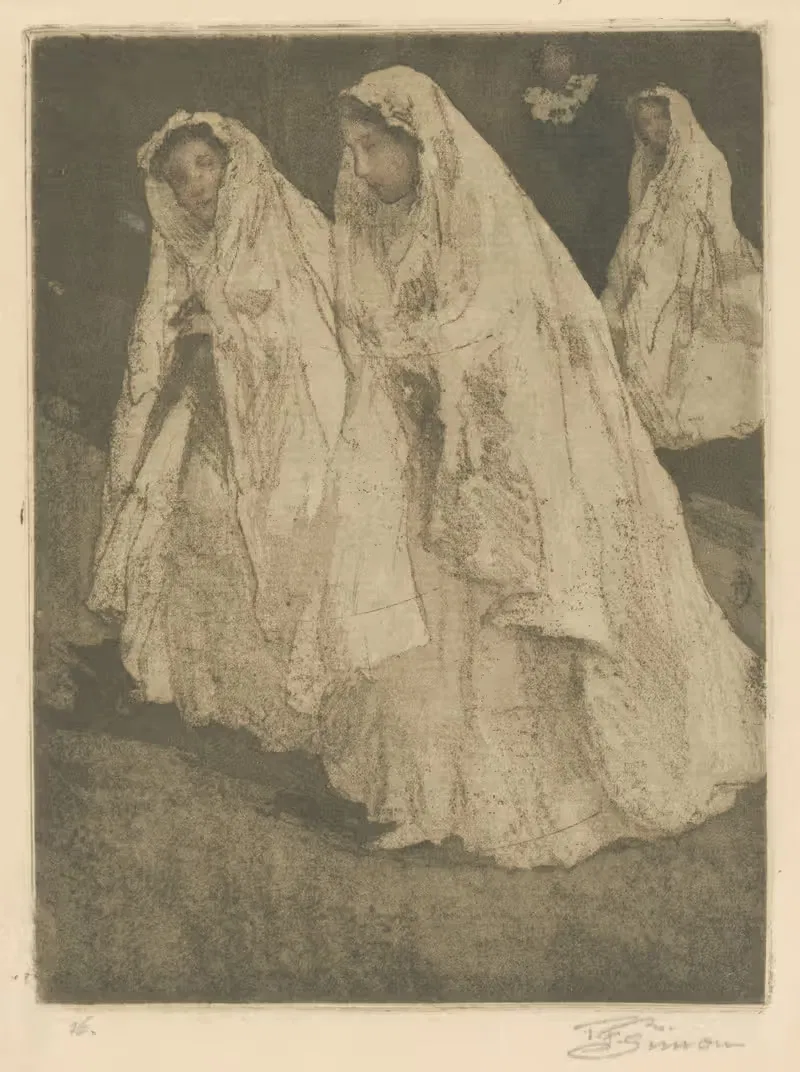 Церемония Святого Причастия в Париже by Тавик Франтишек Симон, 1911 — digital art print download