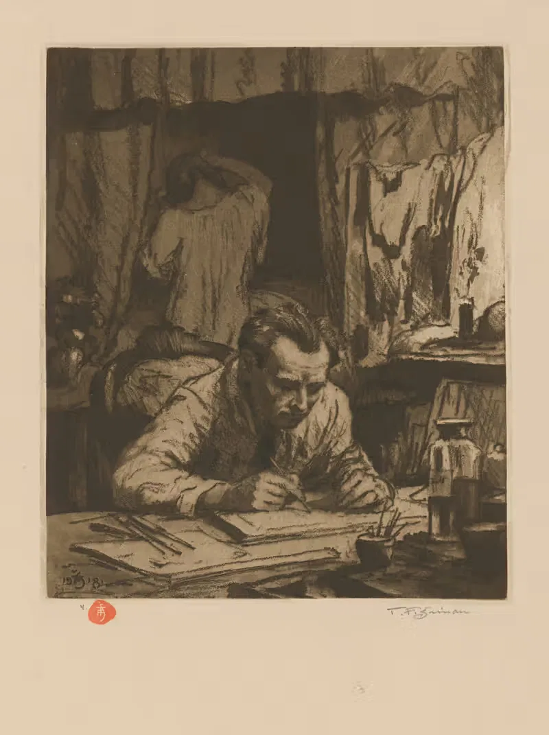 Портрет графика by Тавик Франтишек Симон, 1918 — digital art print download