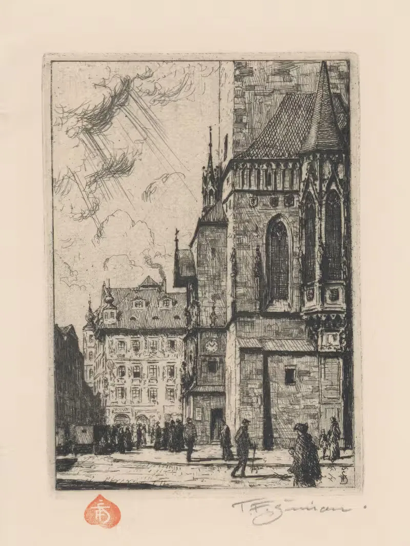 Староместская ратуша by Тавик Франтишек Симон, 1934 — digital art print download