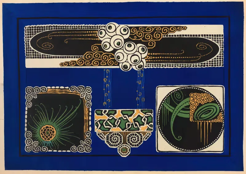 Современное оформление в текстиле Пл. 10 by Гастон Шарле, 1925 — digital art print download
