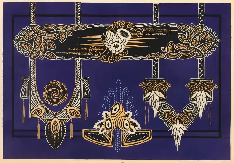 Современное оформление в текстиле, пл. 13 by Гастон Шарле, 1925 — digital art print download