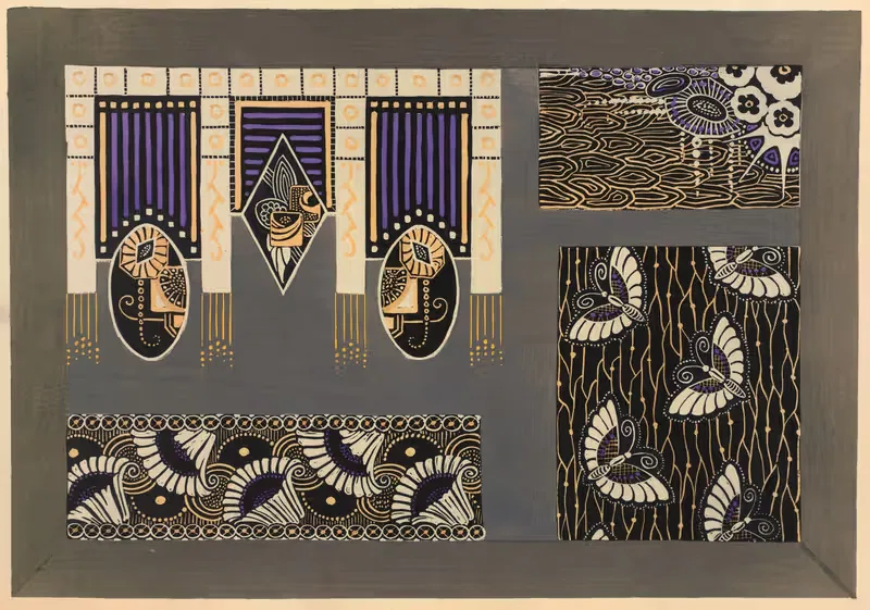 Современное оформление в текстиле Пл. 14 by Гастон Шарле, 1925 — digital art print download