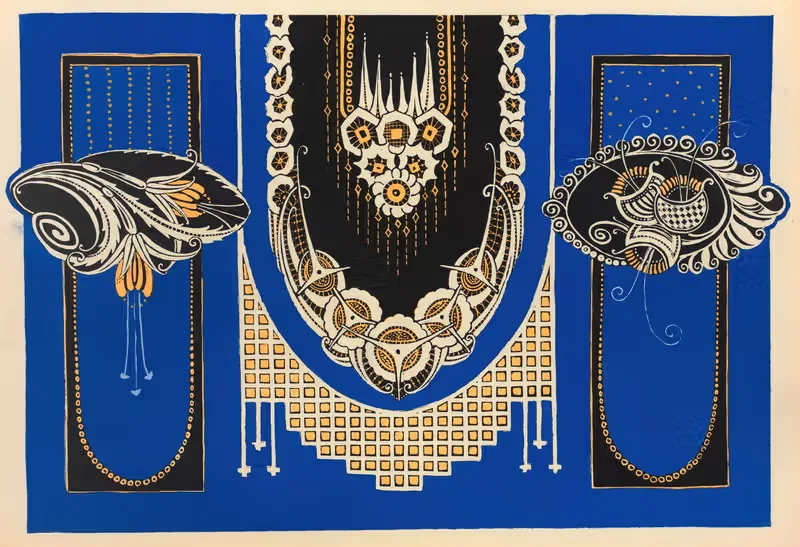 Современное оформление в текстиле Пл. 15 by Гастон Шарле, 1925 — digital art print download