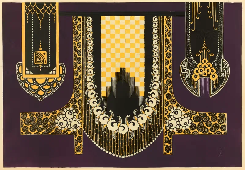 Современное оформление в текстиле Пл. 5 by Гастон Шарле, 1925 — digital art print download