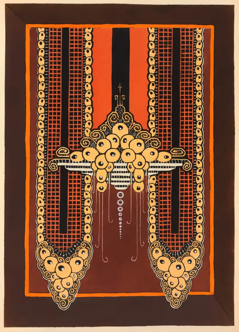 Современное оформление в текстиле Пл. 8 by Гастон Шарле, 1925 — digital art print download