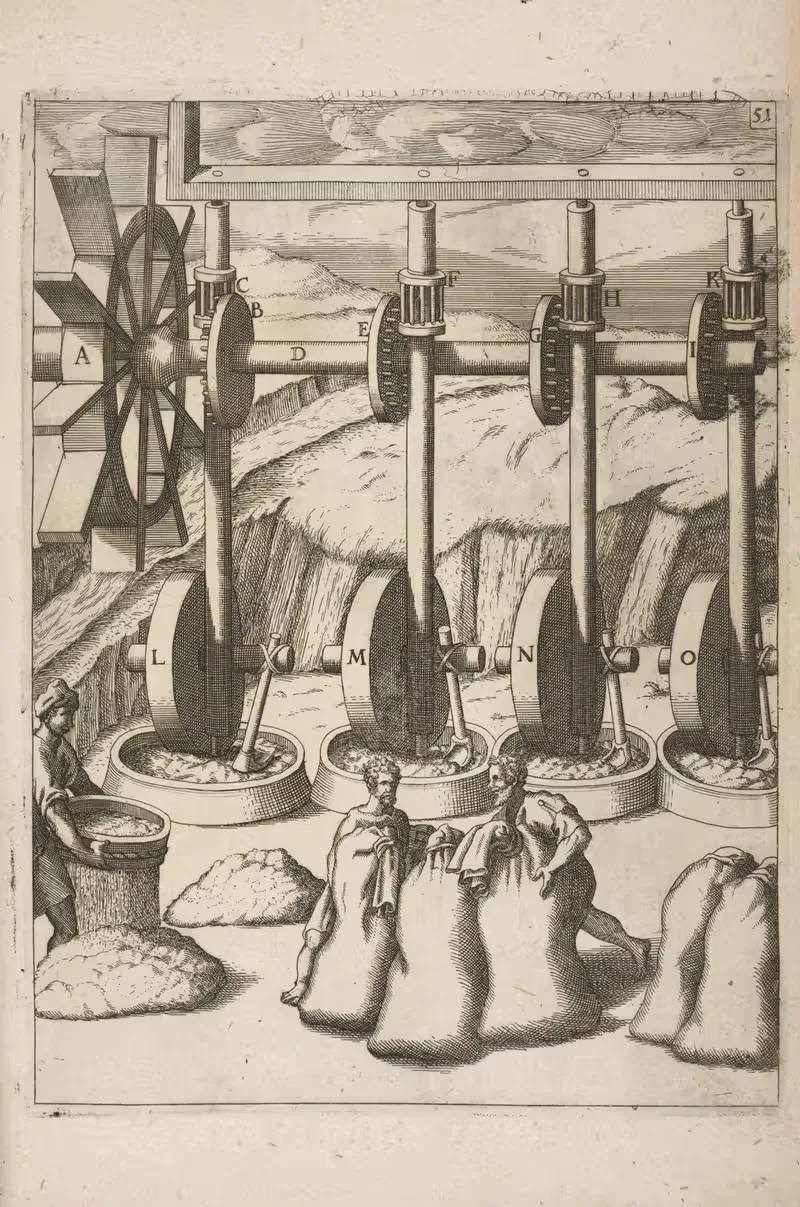 Fig. LI. Tribomylos quadruplex. by Georg Andreas Böckler, 1662 — digital art print download