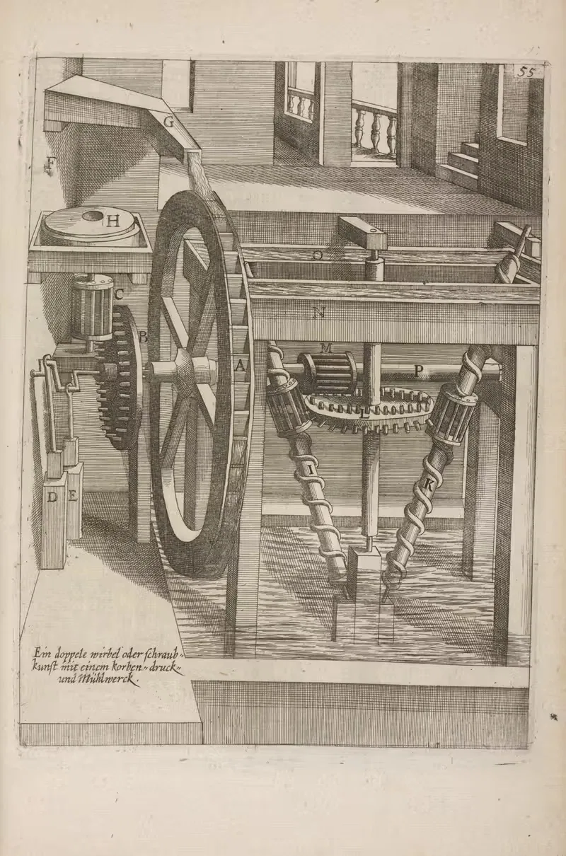 Fig. LV. Sitimylos, cum antliis. — Georg Andreas Böckler