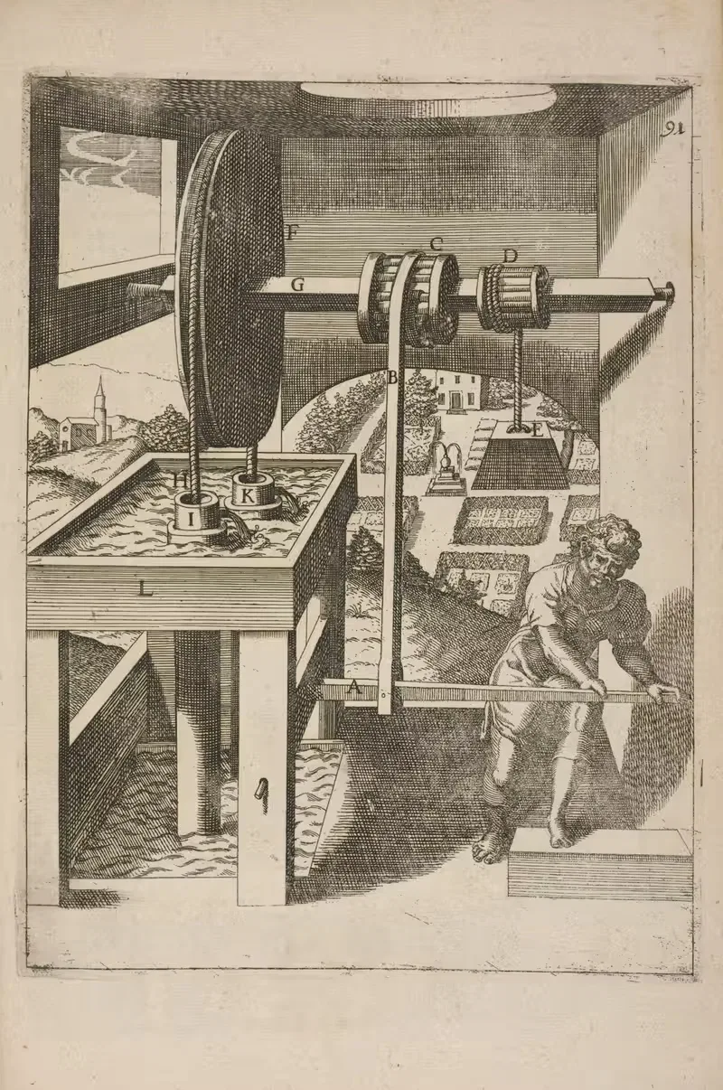 Fig. XCI. Antlergon, duplex. by Georg Andreas Böckler, 1662 — digital art print download