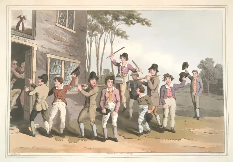Езда на стержне, Плита 26 by Джордж Уокер, 1814 — digital art print download