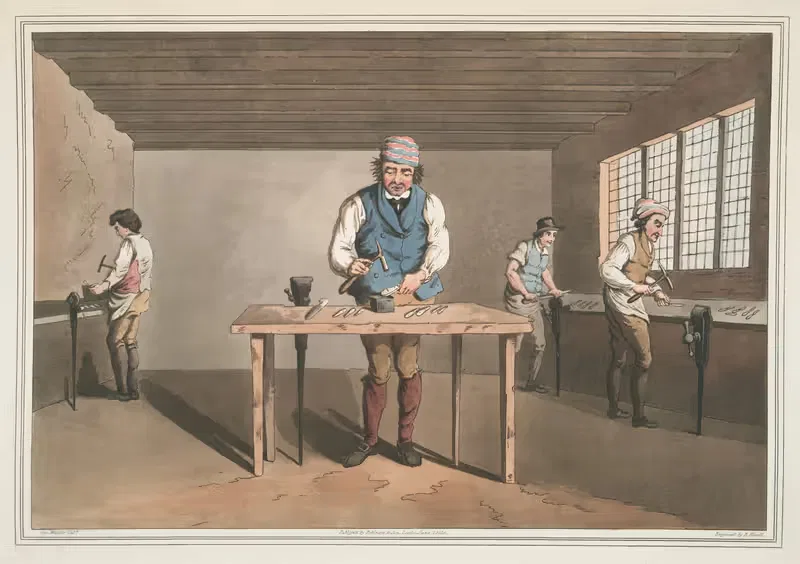 Шеффилдский ножевой мастер, Пл. 39 by Джордж Уокер, 1814 — digital art print download