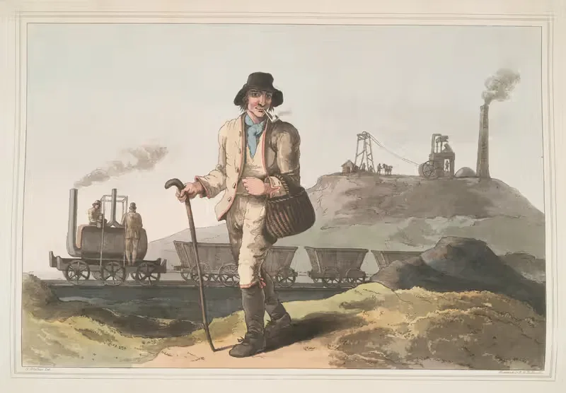 Угольщик, Плита 3 by Джордж Уокер, 1814 — digital art print download
