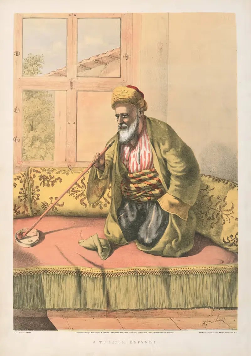 A Turkish Effendi by Henry John Van-Lennep, 1862 — digital art print download
