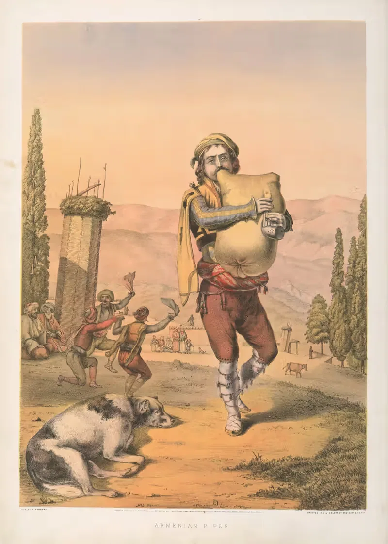 Armenian Piper by Henry John Van-Lennep, 1862 — digital art print download