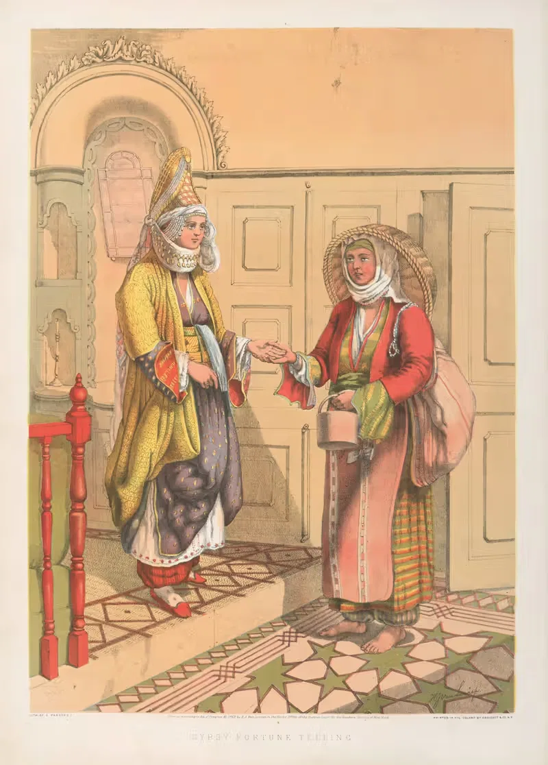 Цыганское гадание by Генри Джон Ван-Леннеп, 1862 — digital art print download