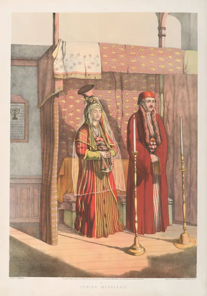 Еврейская свадьба by Генри Джон Ван-Леннеп, 1862 — digital art print download