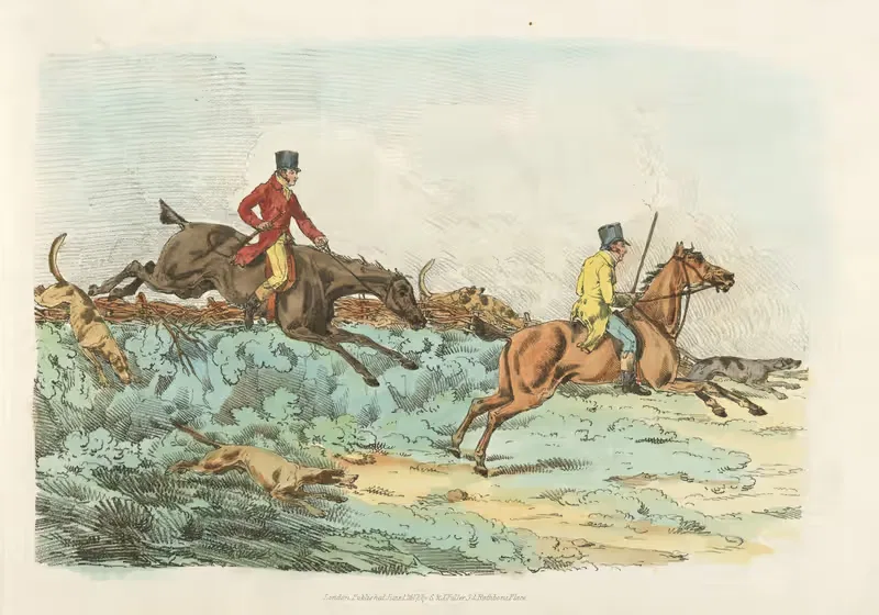 Препятствие при охоте by Генри Томас Алкен, 1817-1818 — digital art print download