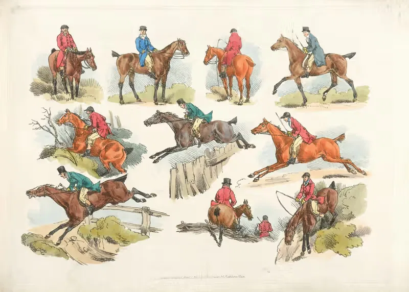 Всадники на лошадях by Генри Томас Алкен, 1817-1818 — digital art print download