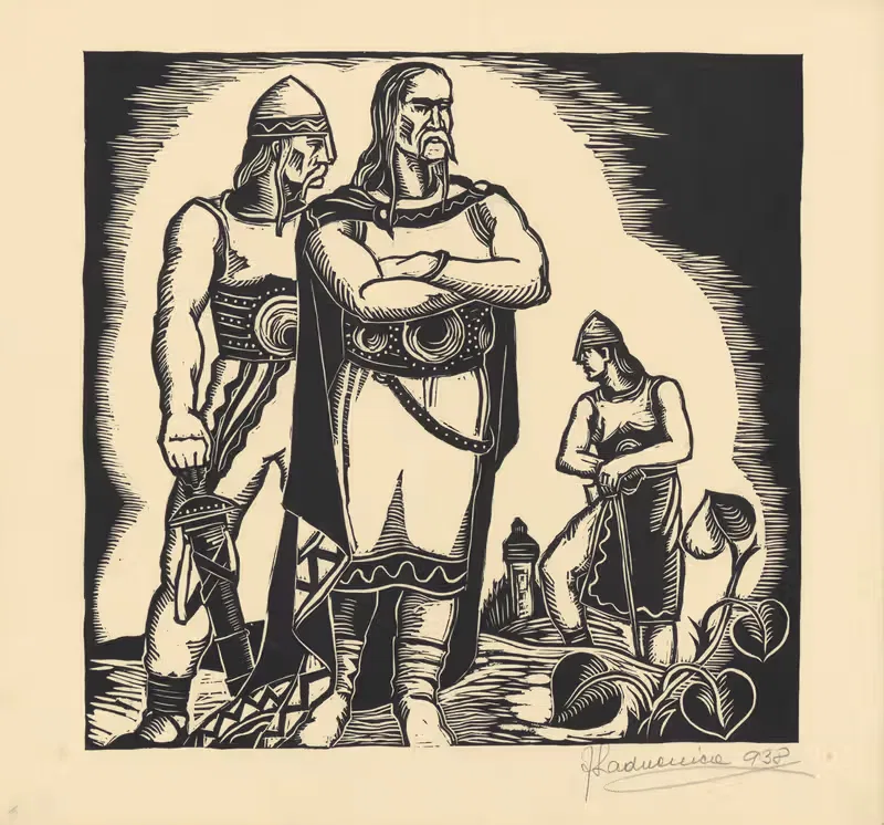 Бой за свободу Pl.3 by Ян Ладвенич, 1938 — digital art print download