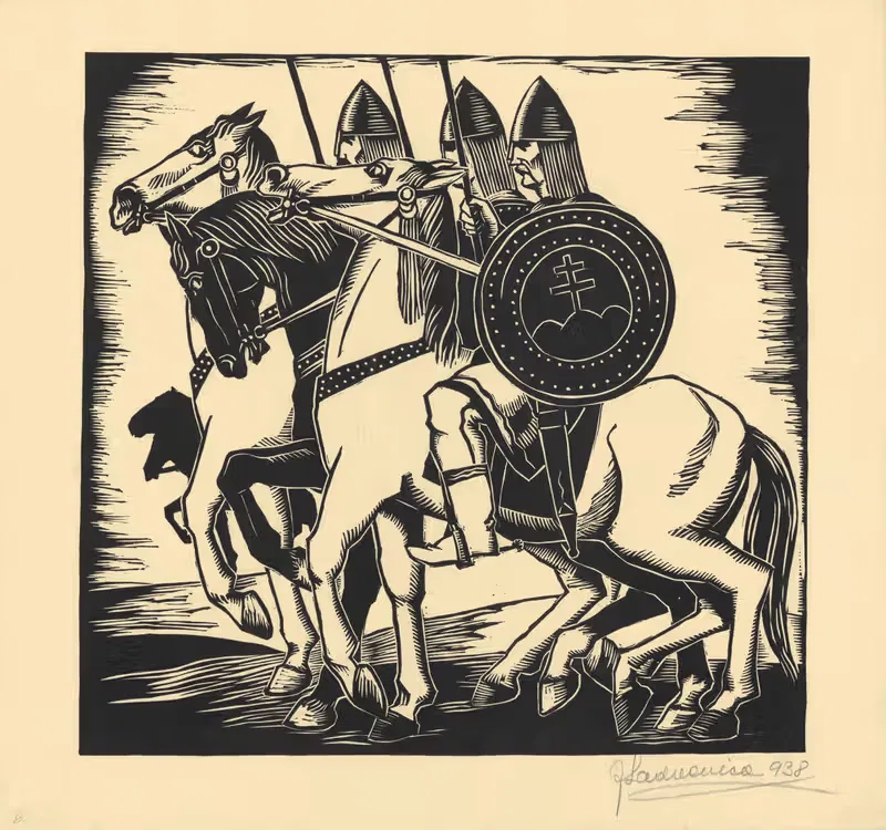 Бой за свободу Пл.6 by Ян Ладвенич, 1938 — digital art print download