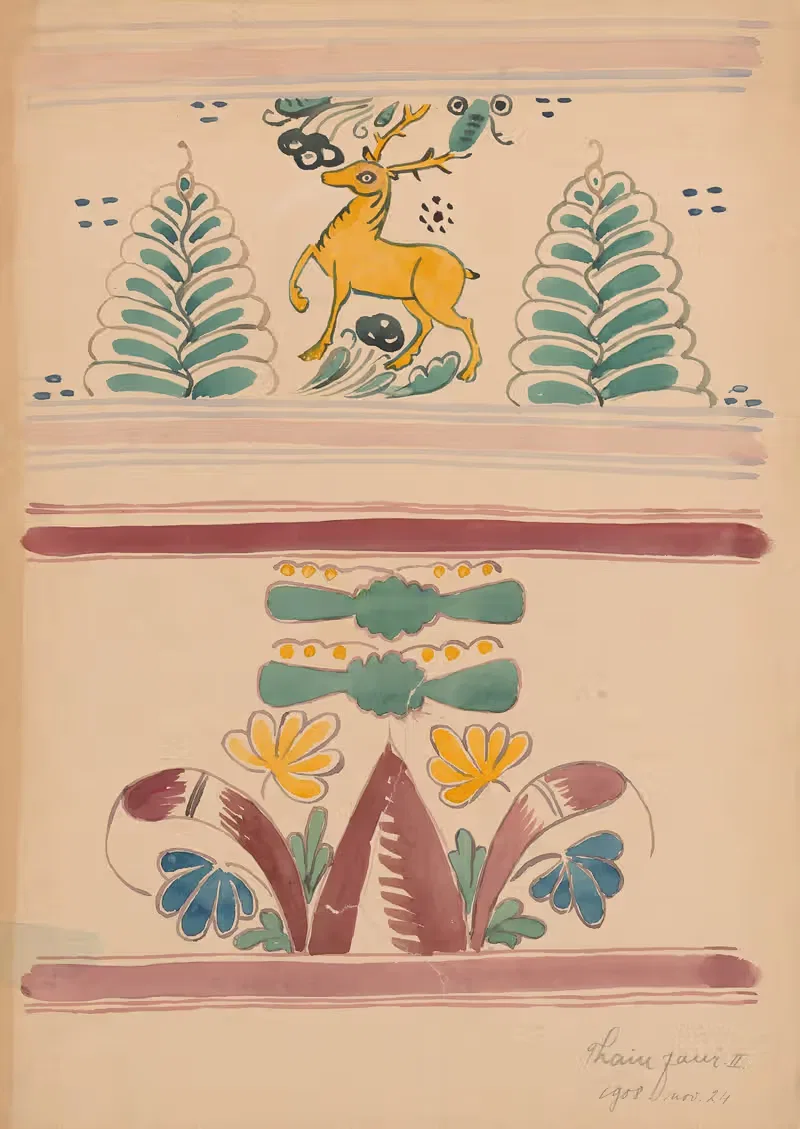 Štúdia орнаментов II. by Ян Тейн, 1908 — digital art print download