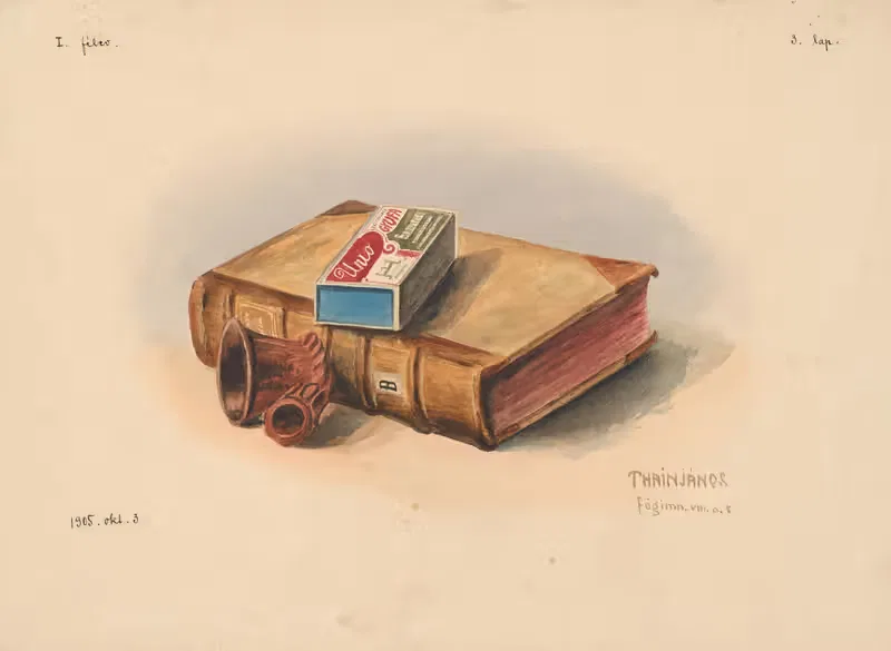 Натюрморт с книгой by Ян Тейн, 1905 — digital art print download