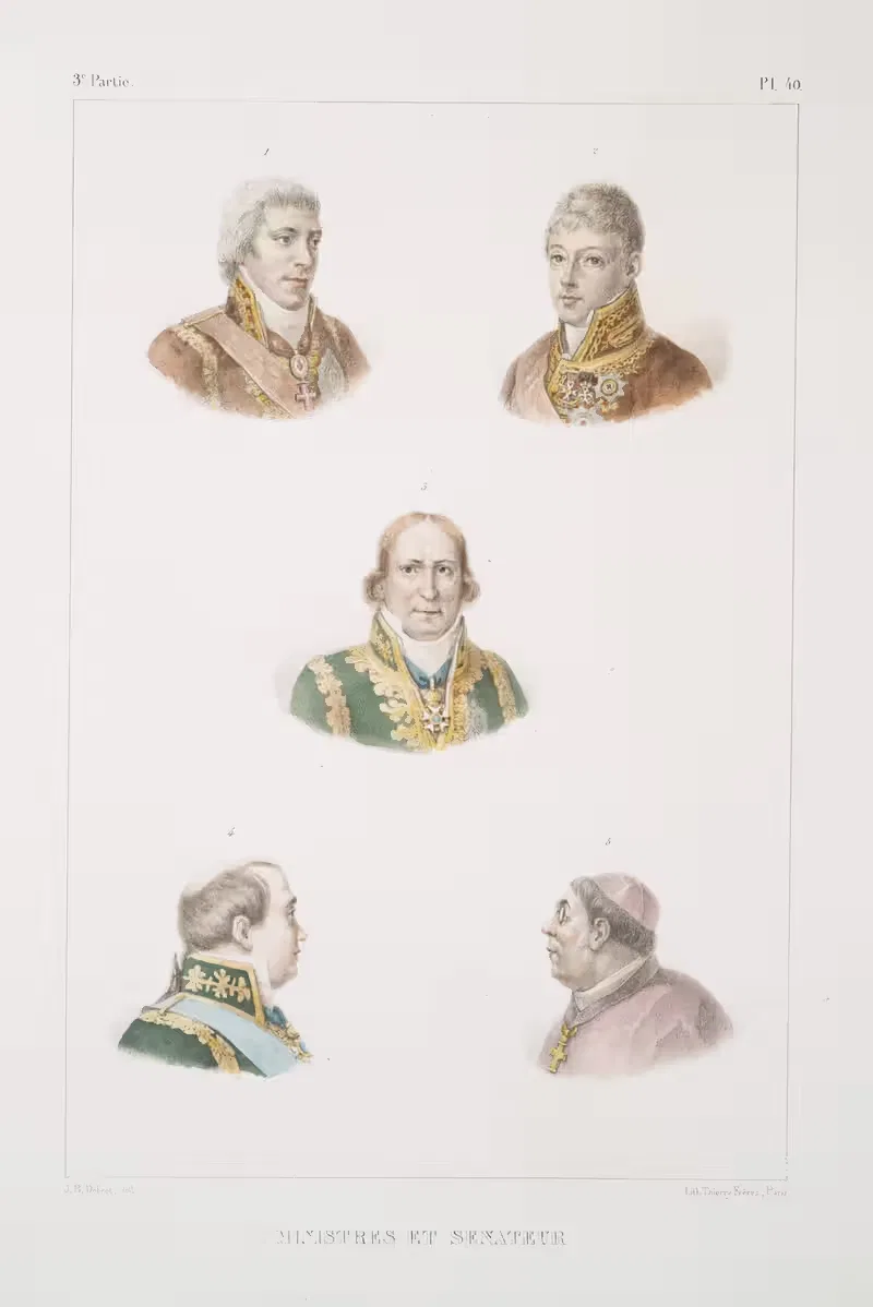 Ministres et senateur — Jean Baptiste Debret