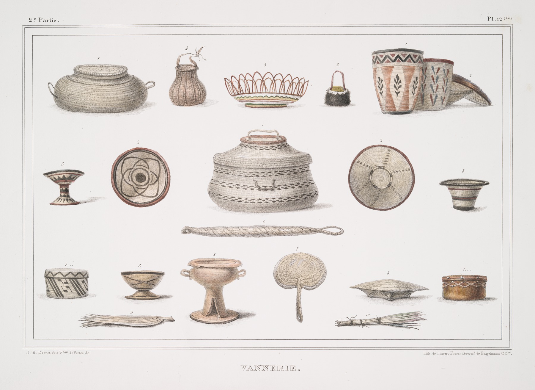 Плетение by Жан Батист Дебре, 1834 - 1839 — digital art print download