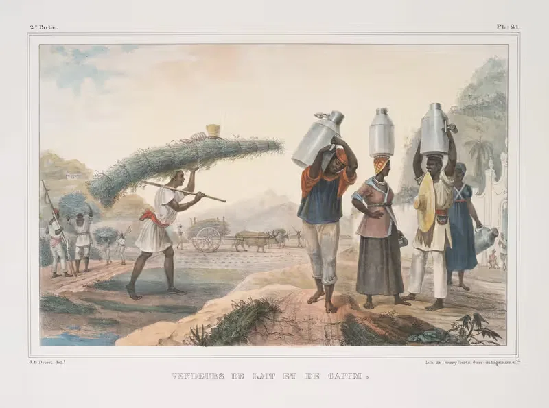 Продавцы молока и капима by Жан Батист Дебре, 1834 - 1839 — digital art print download