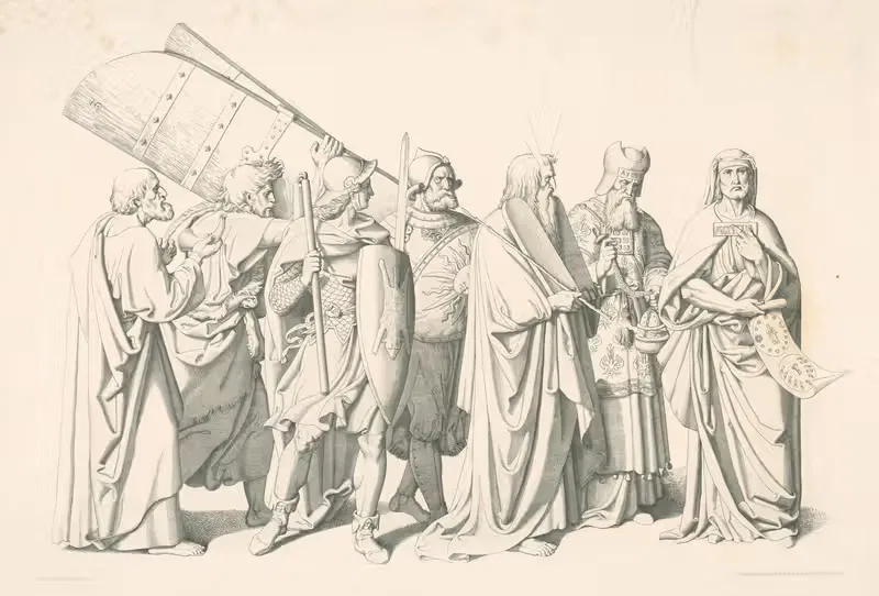Предки by Иосиф фон Фюрих, 1848 — digital art print download