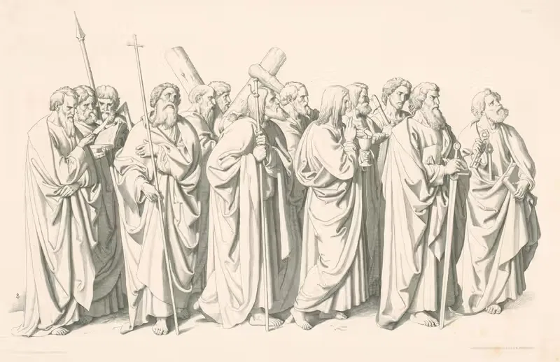 Апостолы by Иосиф фон Фюрих, 1848 — digital art print download