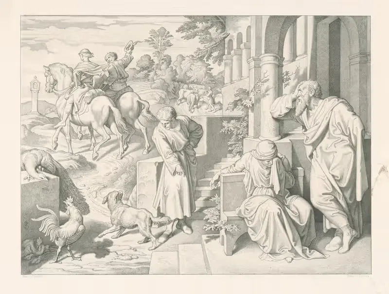 Уход из дома by Иосиф фон Фюрих, 1830–1850 — digital art print download