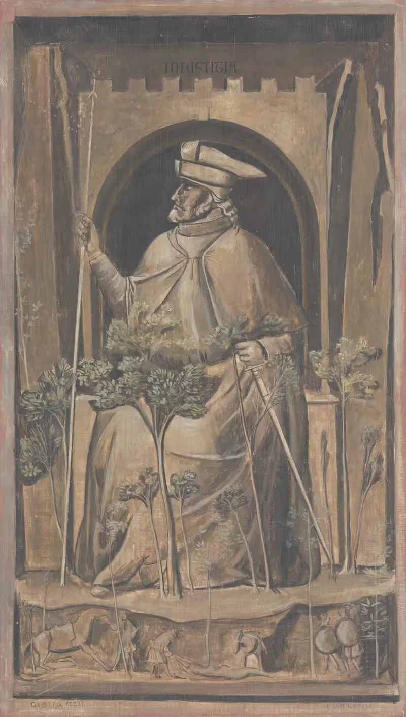 Alegória neprávosti by Július Schubert, 1910 — digital art print download