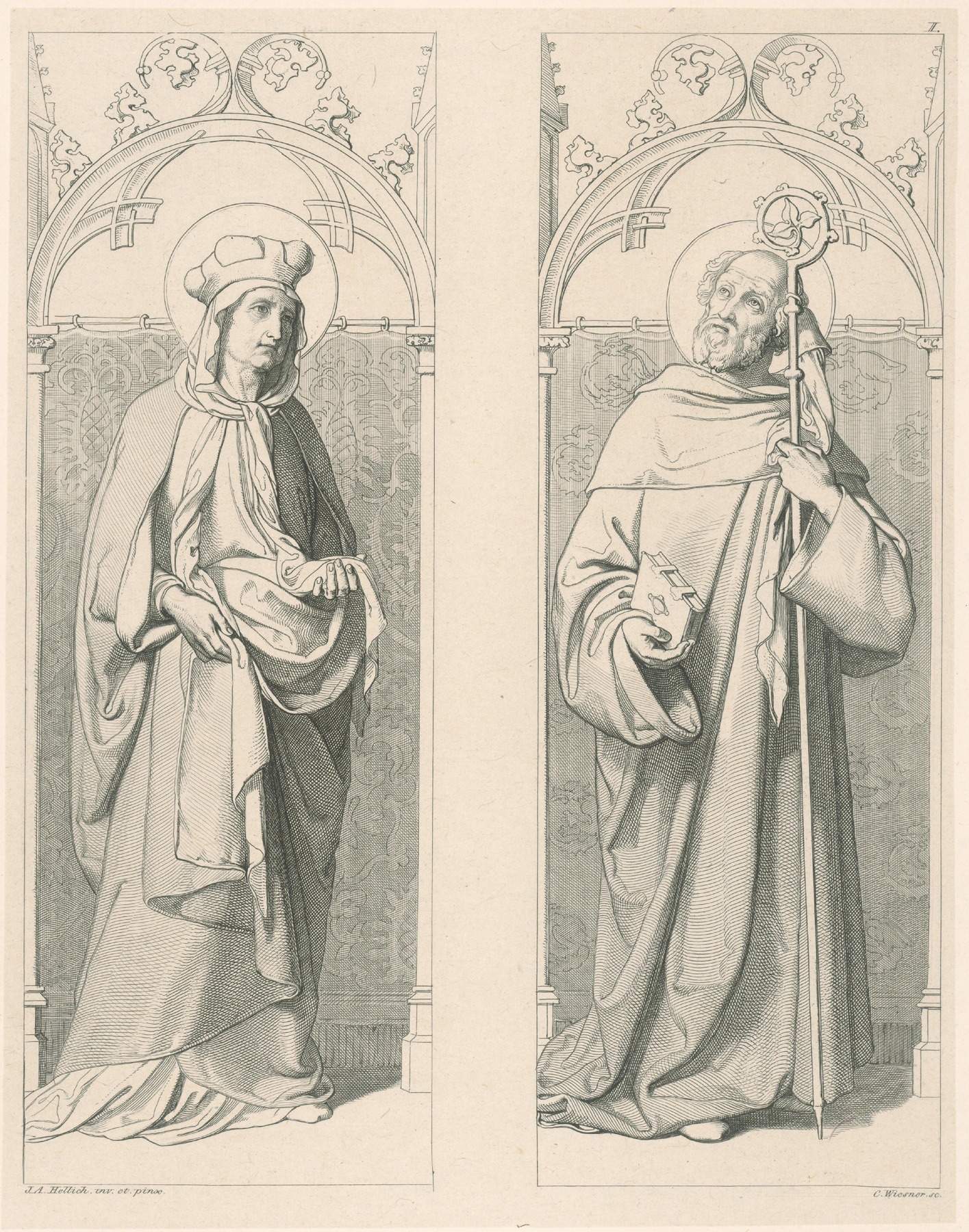 Czech patrons by Konrád Wiesner, 1820–1850 — digital art print download