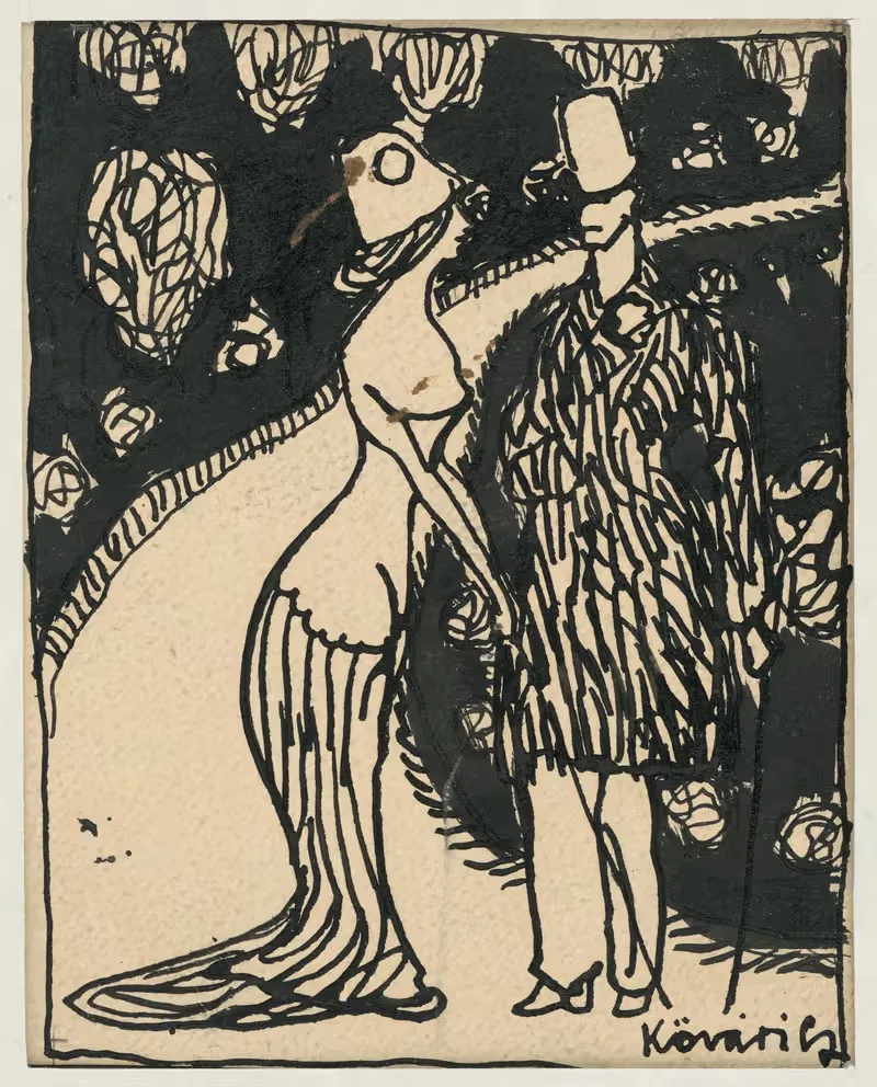 Модный эскиз II by Константин Ковари-Качмарик, 1908–1912 — digital art print download
