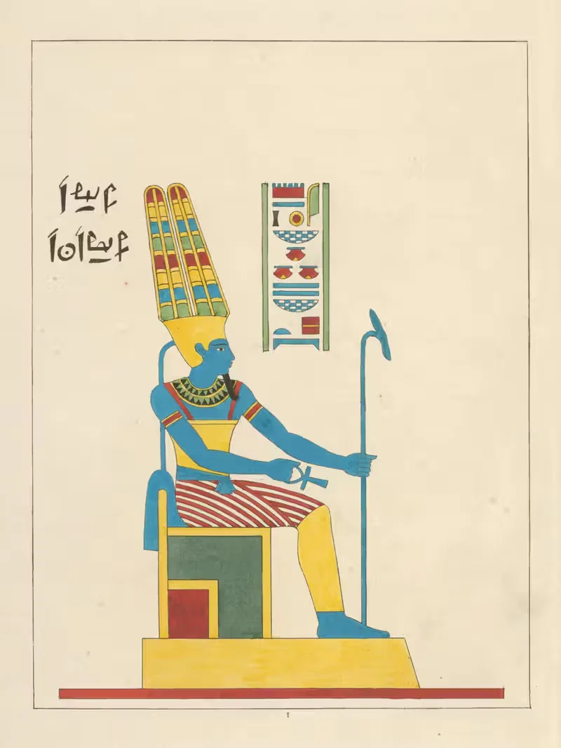 Amon, Amon-ra, ou Amon-ré, a tête humaine. — Léon-Jean-Joseph Dubois
